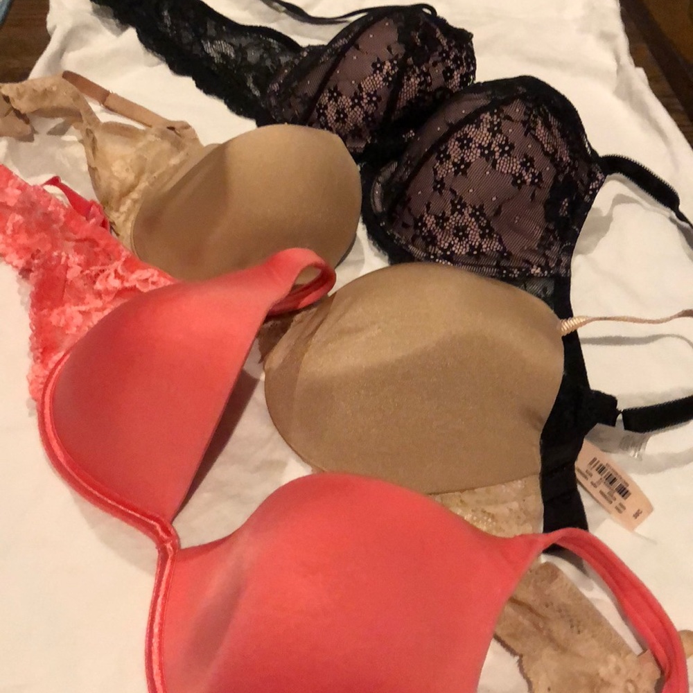 Three vintage VS dream angel bras